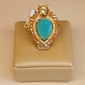 Anel gota azul 0952