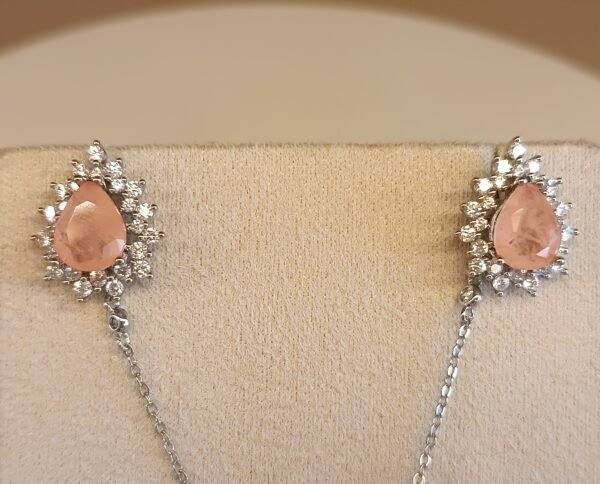 Conjunto gota fusion zircônia semi jóia 0975 - Imagem 2