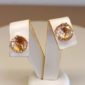 Brinco pontozircônia prata 0471