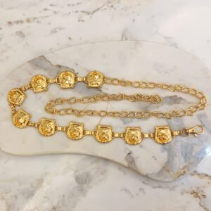 Cinto leões dourado 0857