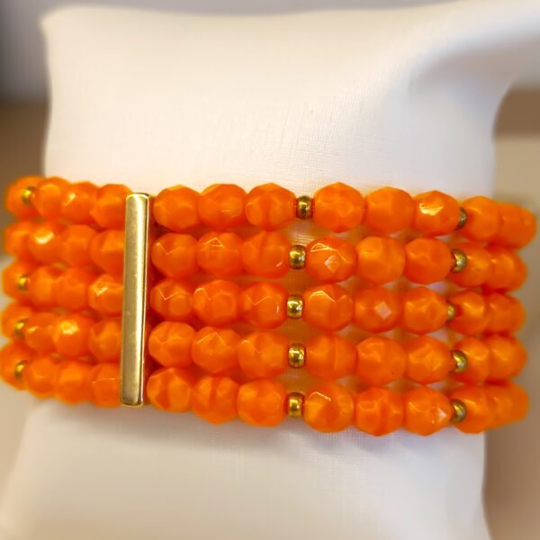 Pulseira cristais laranja 1962 - Imagem 2