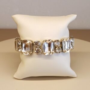 Pulseira navete com strass 2598