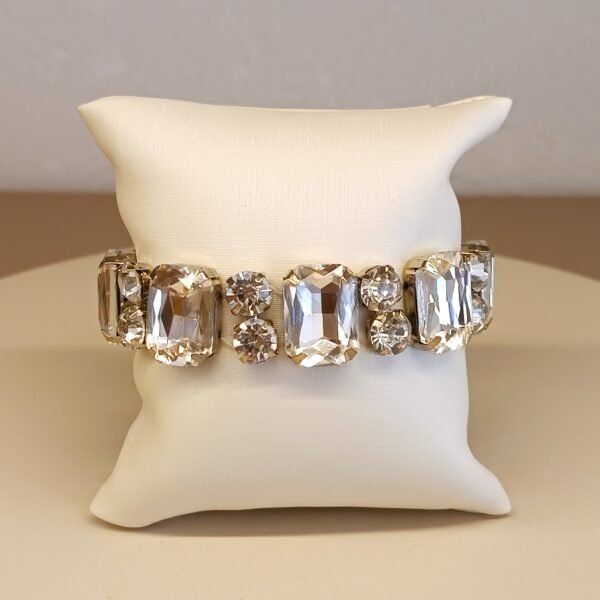 Pulseira navete com strass 2598