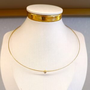 Choker rígida fina dourada 2637