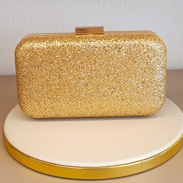 Bolsa retangular flocos dourados 3572 - Imagem 2