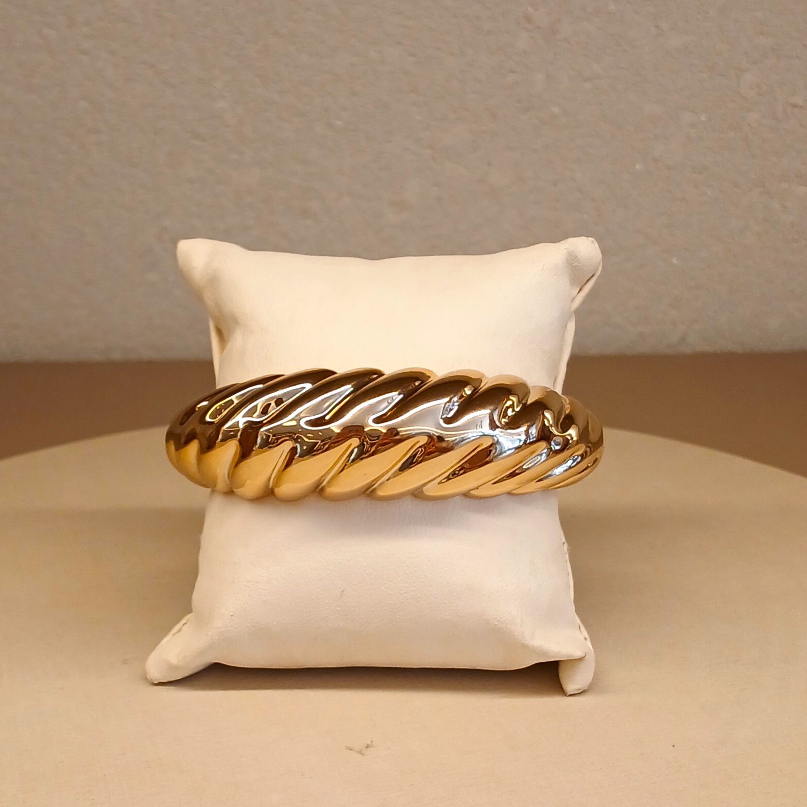 Bracelete trançado dourado - 5871