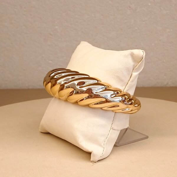 Bracelete trançado dourado - 5871 - Imagem 2