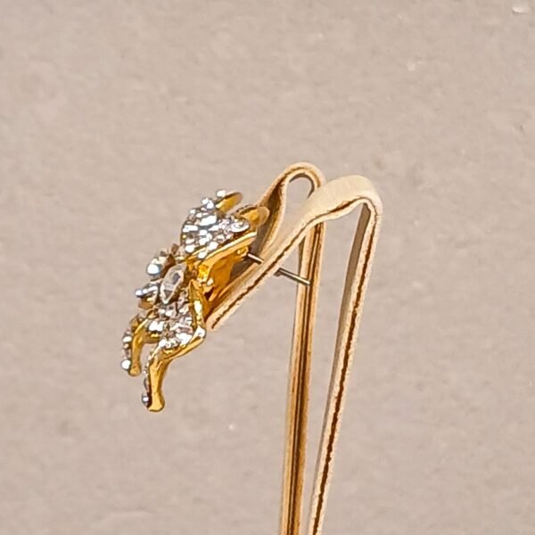 Brinco flor com stress brilho - 3838 - Imagem 3